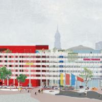 Visualisierung der Fassade des Kulturzentrums Neue Herrlichkeit
